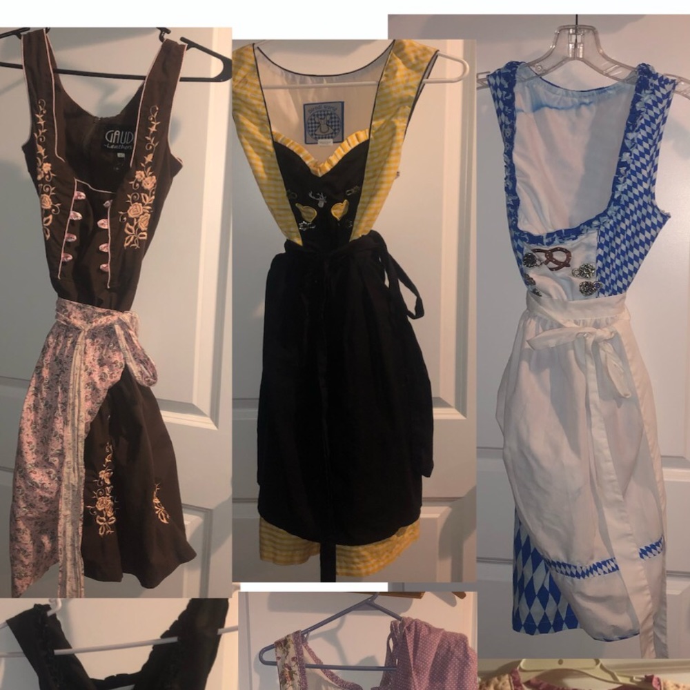 Assorted dirndls for quick reference